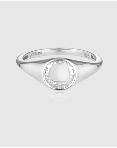 Georgini - Sliced Stone Silver Ring