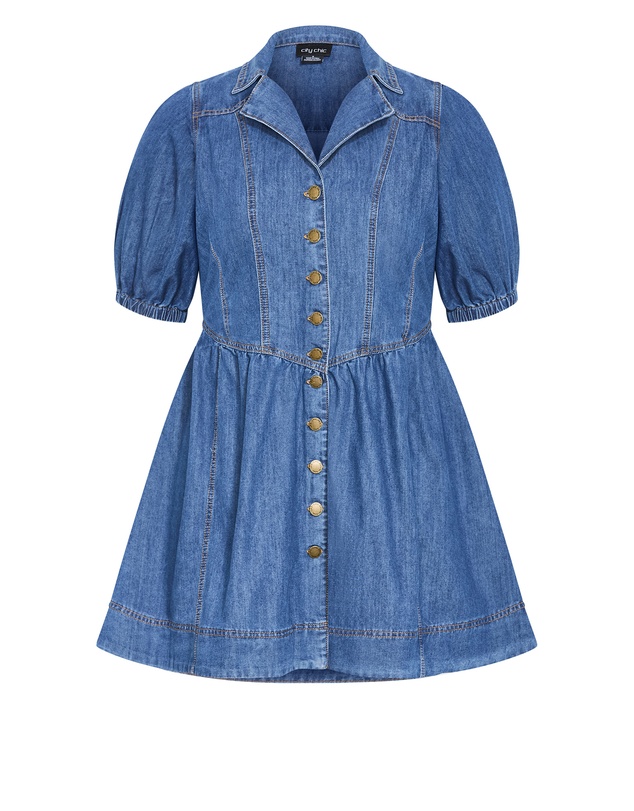City Chic - Kai Denim Mini Dress
