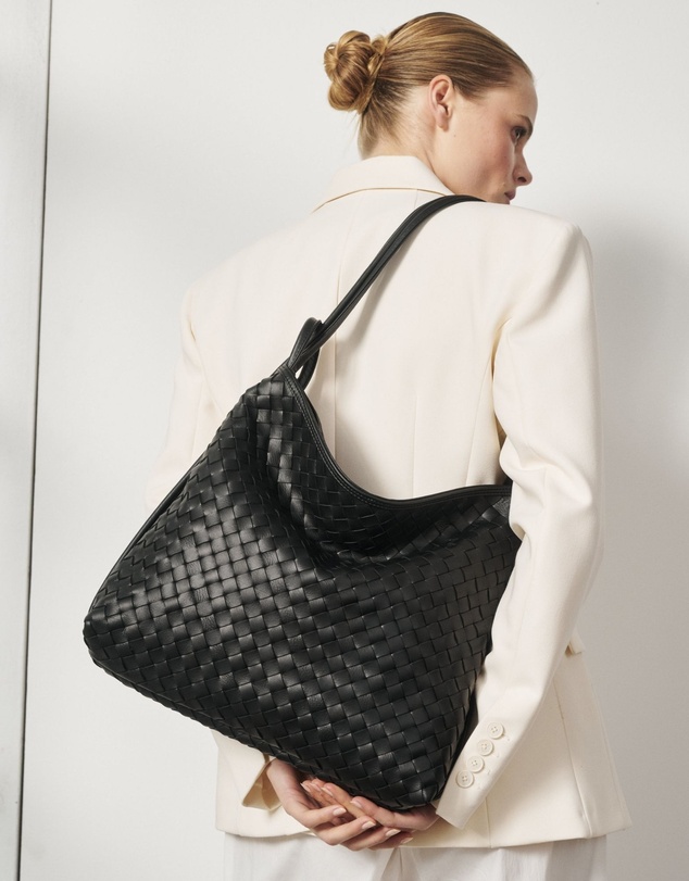 VESTIRSI - Woven Bella Convertible Backpack Black