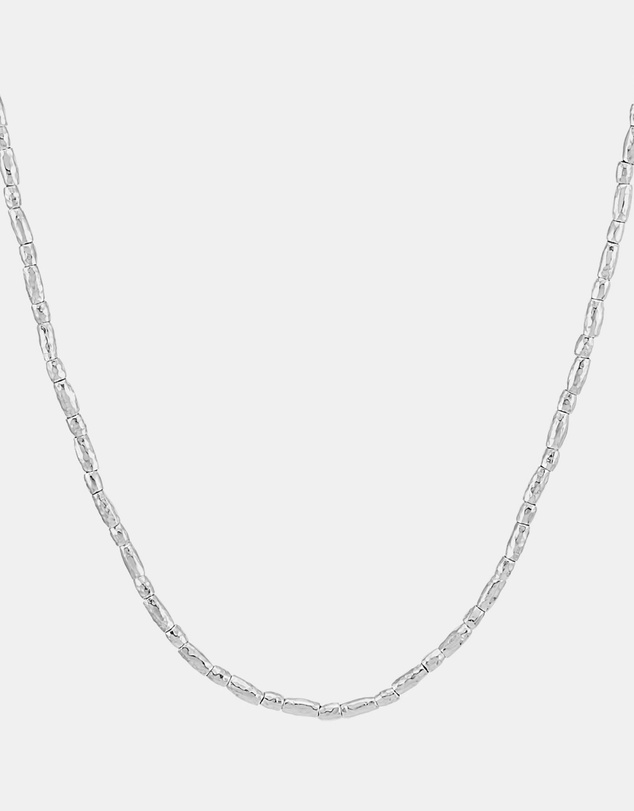 Dower & Hall - Men's Rice Nomad Necklace In Sterling Silver