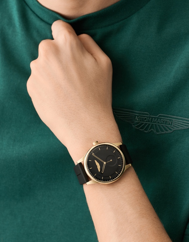 Aston Martin - SLS 38mm Black Silicone Strap Watch