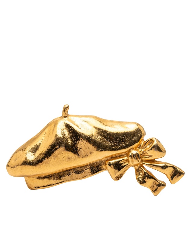 Pre-Loved by Azura Reborn - Pre-Loved Gold Plated Beret Hat Brooch