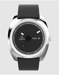 TIMEX - Q Timex® 1975 Enigma 37mm Leather Strap Watch