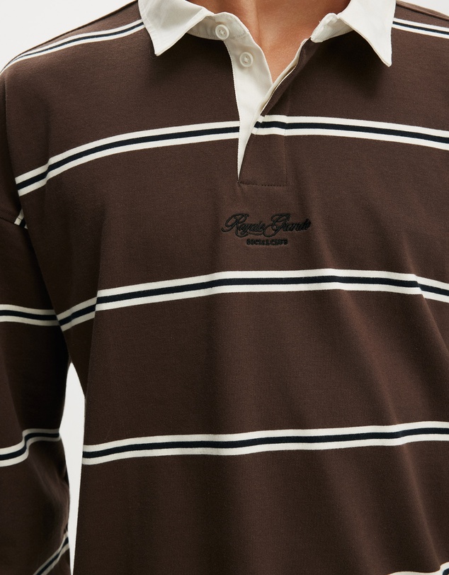 Cotton On - Box Fit Rugby Polo