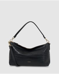 SABEN - Claudia Shoulder Bag Black Croc