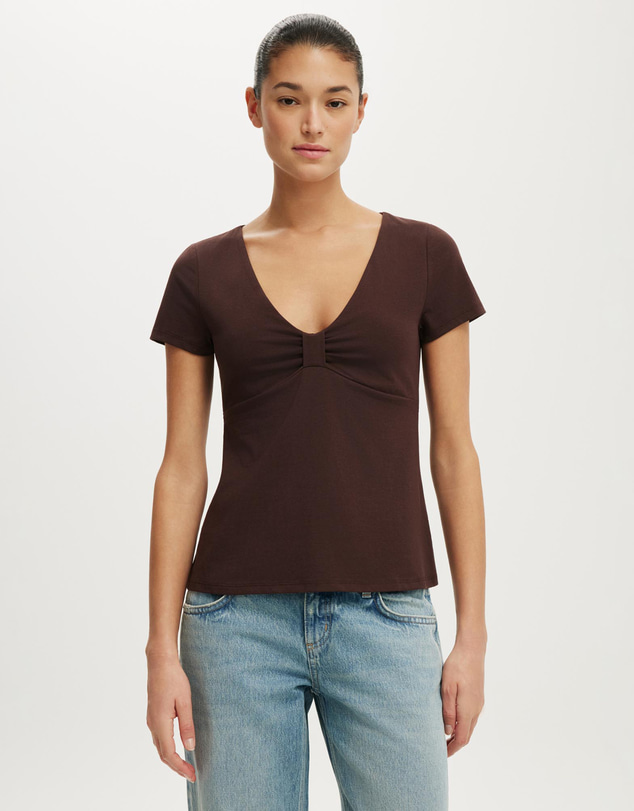 Cotton On - Reece Short Sleeve Babydoll Tee