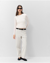 UNISON - Merino Drape Detail Top