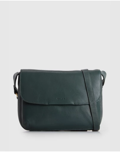 Evity - Sofia Leather Flap Crossbody Bag