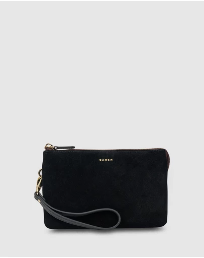 SABEN - Tilly Crossbody Black Suede