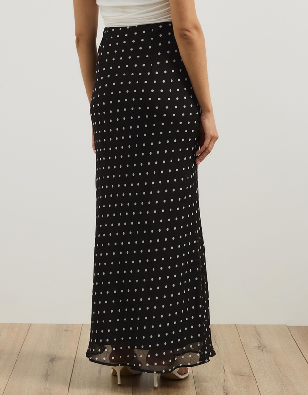 Atmos&Here - Quinn Polka Dot Maxi Skirt