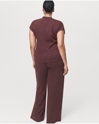 M.N.G - Knitted Trousers With Elastic Waistband