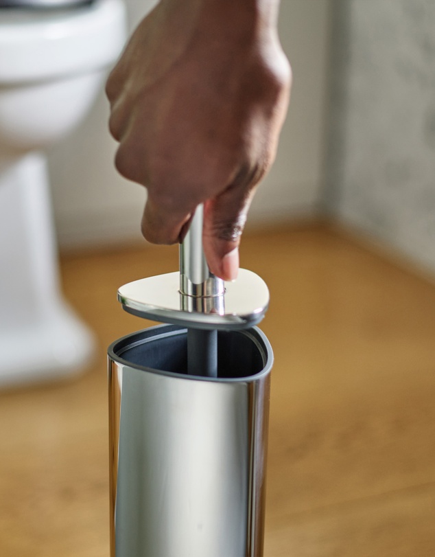 Joseph Joseph - Flex™ 360 Luxe Advanced Toilet Brush with Stainless Steel Finish