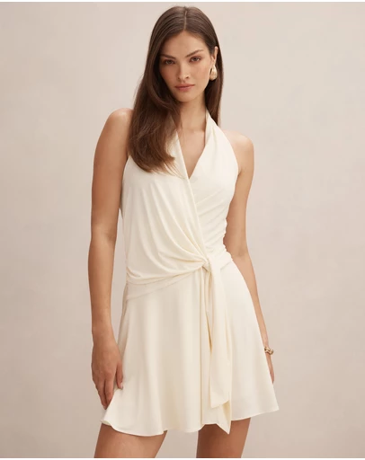 Forever New - Aaliyah Wrap Halter Neck Mini Dress