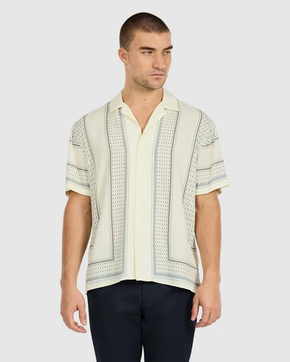 Tarocash - Nicco Viscose Geo Shirt