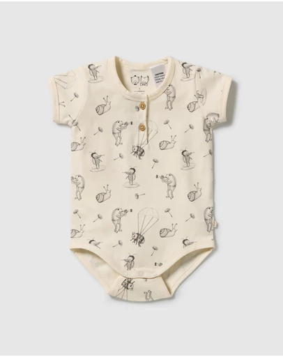 Wilson & Frenchy - Organic Henley Bodysuit - Babies