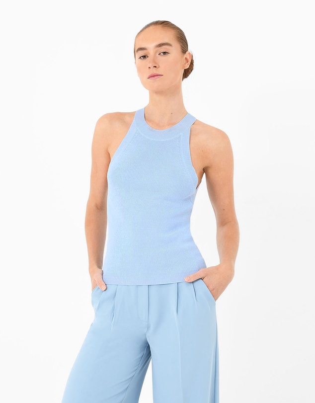 Forcast - Skye Halter Neck Knit Top