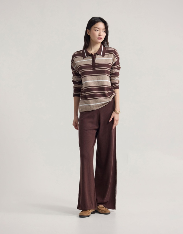 Oxford - Pip Striped Polo Knit