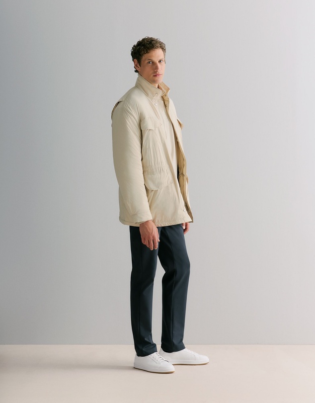 Trenery - Longline Technical Field Jacket in Fawn