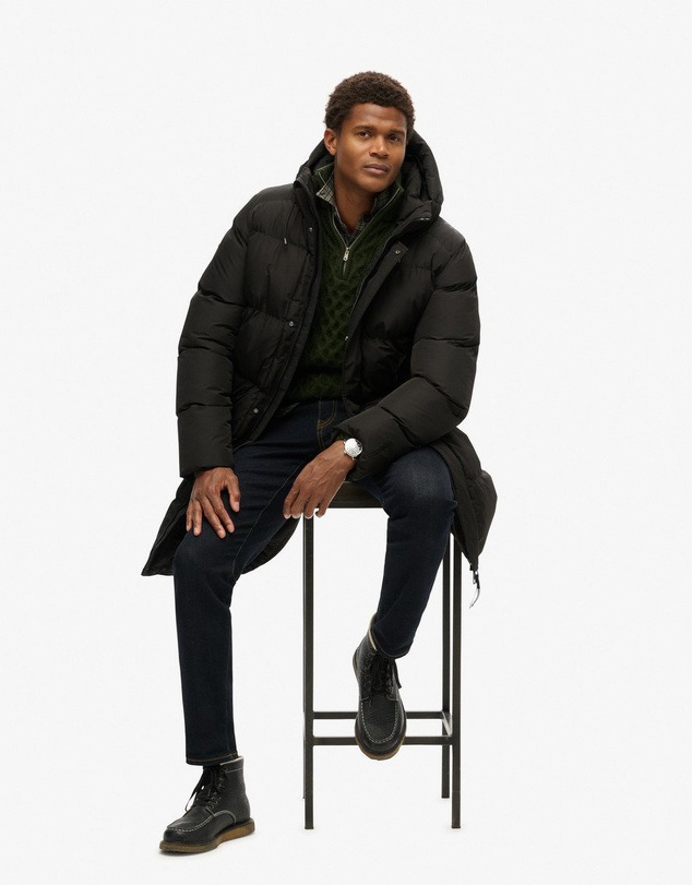 Superdry - Hooded Sports Puffer Mid Jacket