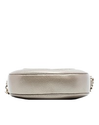 Pre-Loved by Azura Reborn - Pre-Loved Mini Metallic Pebbled Calfskin Soho Chain Crossbody