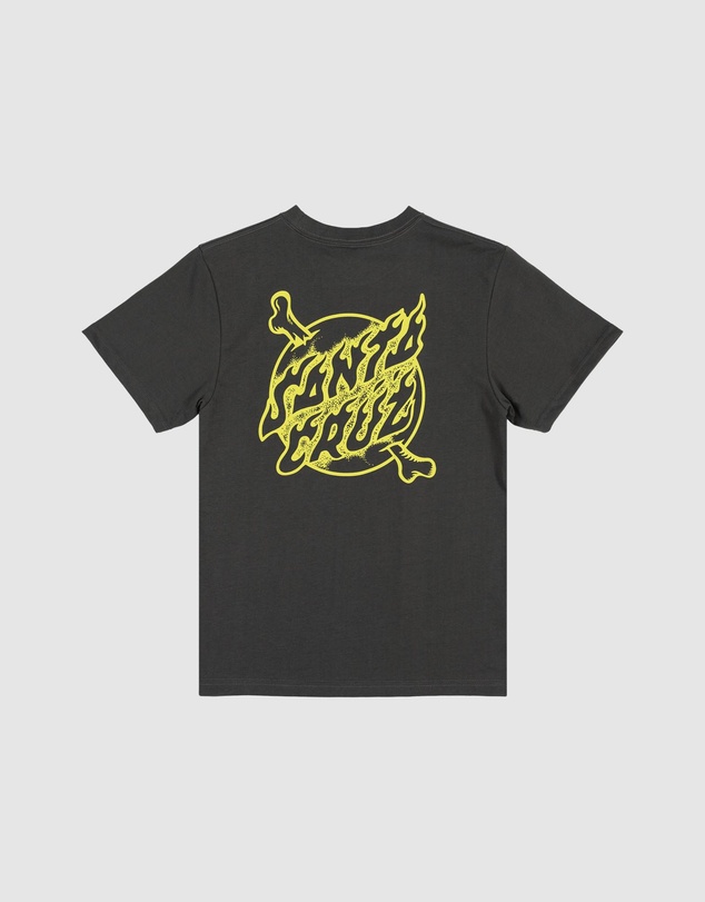 Santa Cruz - Crossbone Dot Mono Centre Tee - Teens