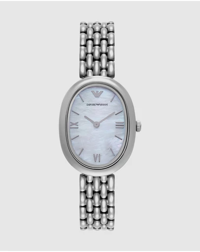 Emporio Armani - Silver Tone Analogue Watch