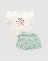 Purebaby - Gingham Set -Kids-Babies