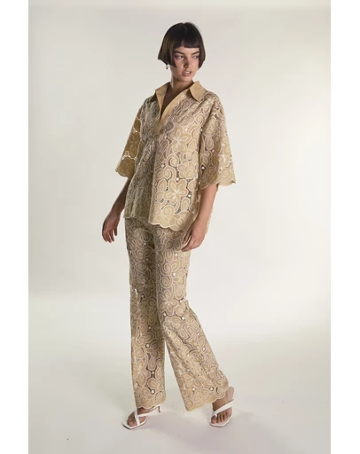 Glamorous - High Waisted Flared Trousers