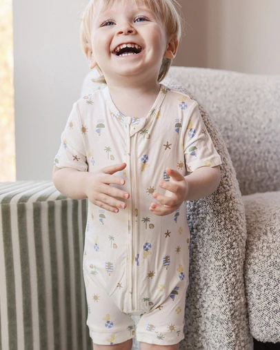 Kynd Baby - Essential Short Sleeve Onesie in Beach Box