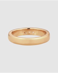 Elli Jewelry - Ring Diamond 925 Sterling Silver Vermeil