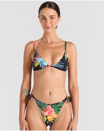 Poolside Paradiso - Kauai Bralette Tri Bikini Top - Tropical