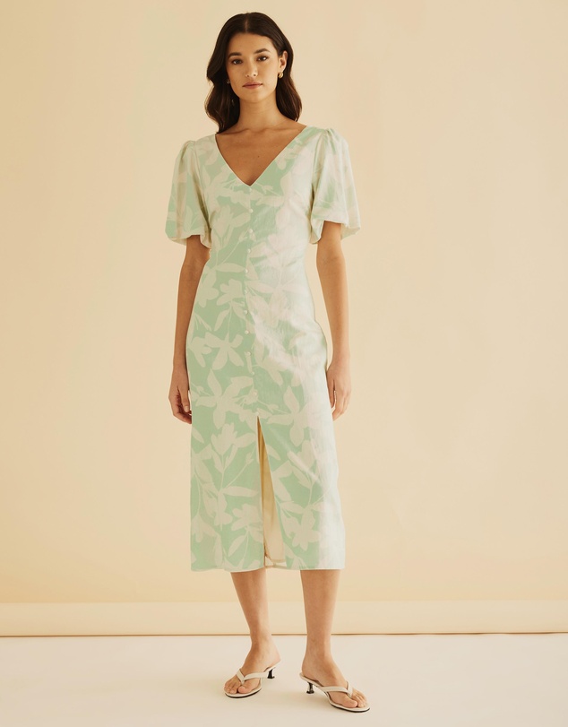 Atmos&Here - Billie Linen Blend Midi Dress