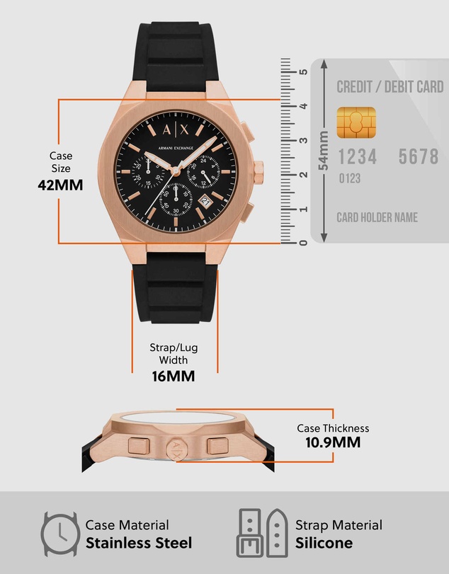 Armani Exchange - Black Chronograph Watch
