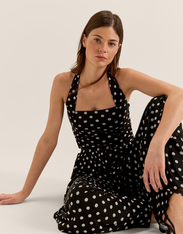 Review - Ava Spot Mesh Top