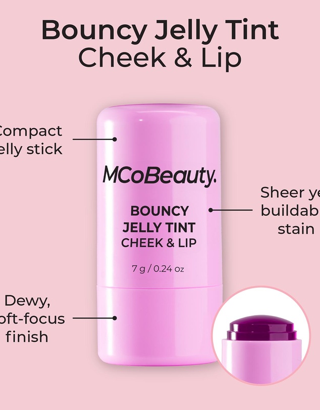 MCoBeauty - Bouncy Jelly Cheek & Lip Tint - Berry Pop