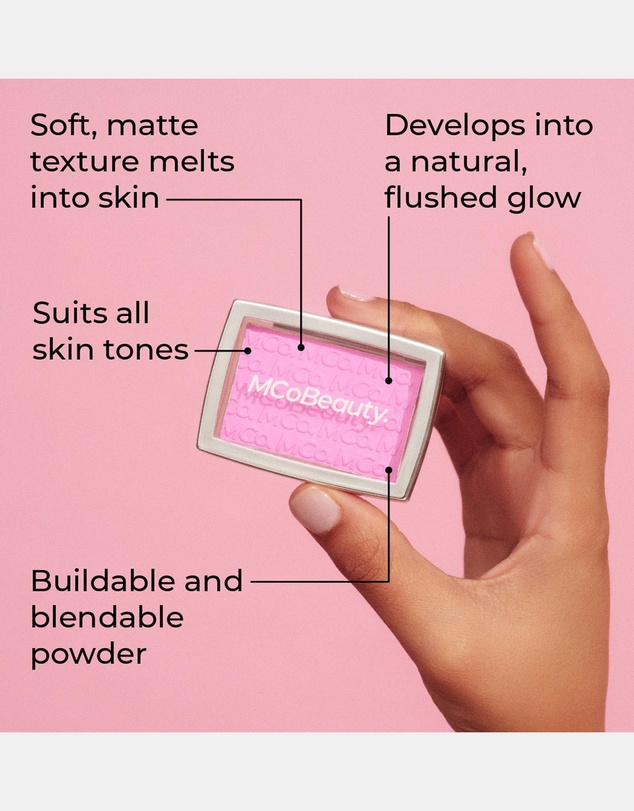 MCoBeauty - Glow Up pH Powder Blush - Rosy Pink