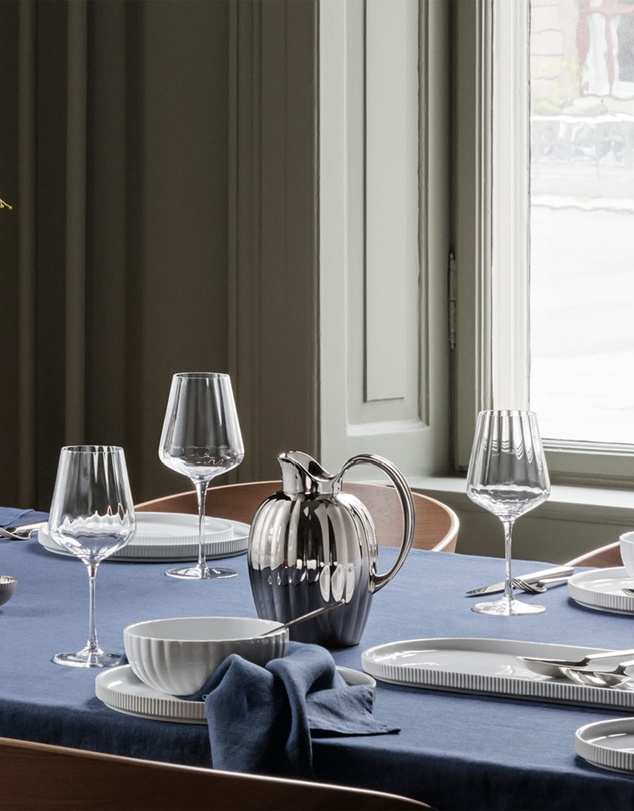Georg Jensen - Bernadotte White Wine Glass, 6 Pcs