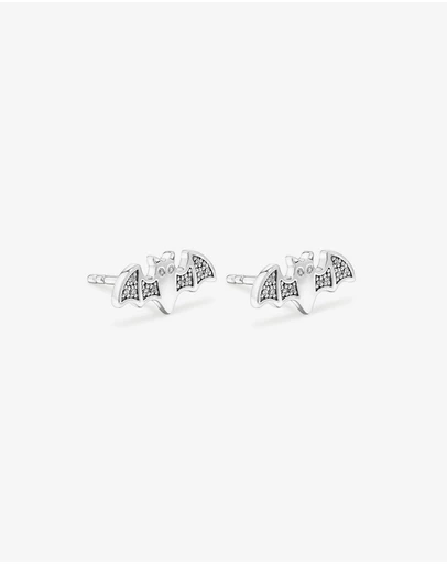 Michael Hill - Bat Halloween Stud Earrings with Cubic Zirconia in Sterling Silver