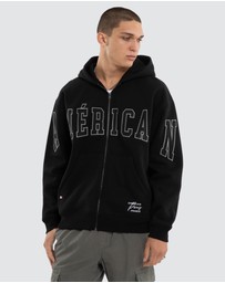 Americain - Armour Relaxed Zip Hoodie