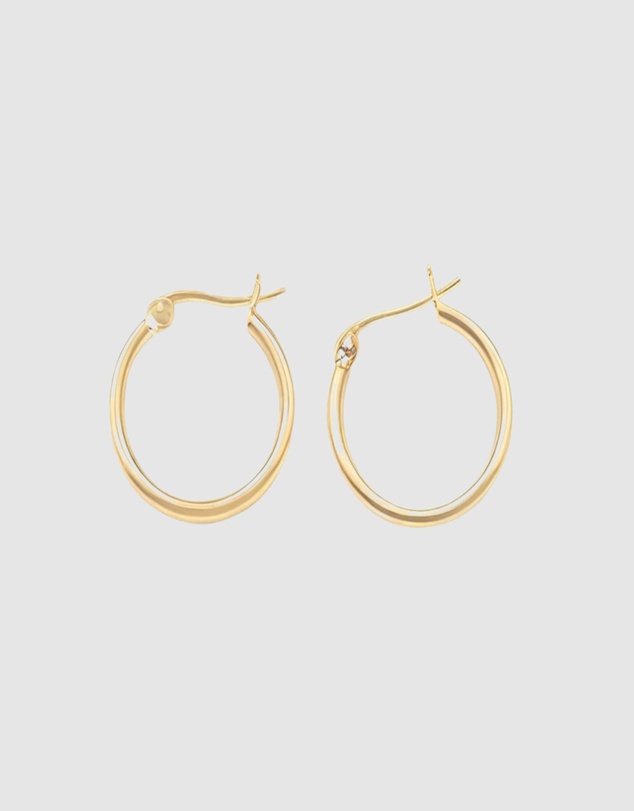Ichu - Minimalist Hoops Earrings Gold 20mm