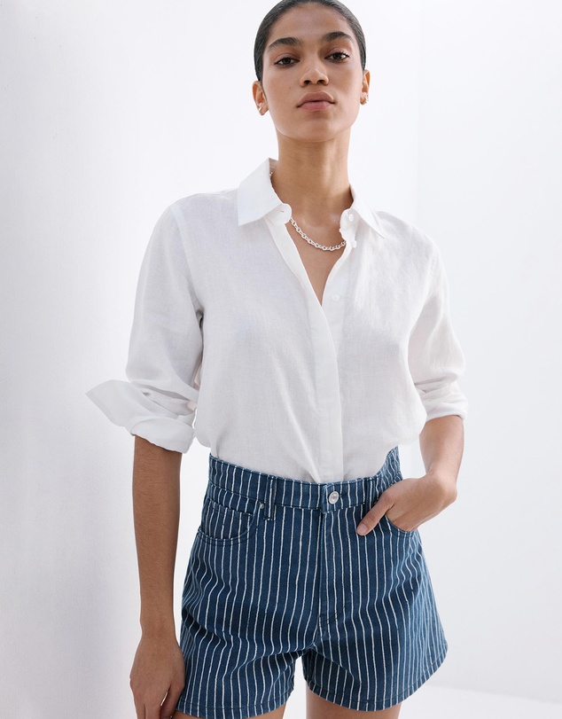 M.N.G - High-Rise Denim Shorts