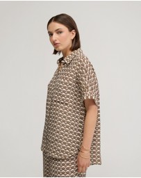 Oxford - Jasmine Short Sleeve Printed Shirt