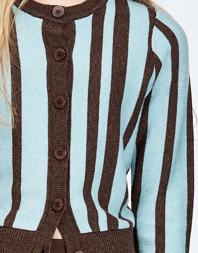 bul - Havu Cardigan Brown Stripe
