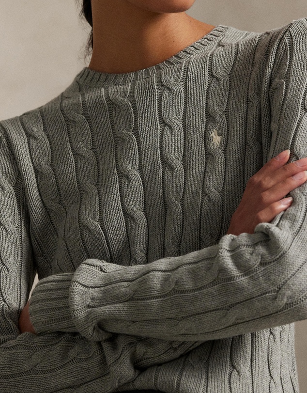 Polo Ralph Lauren - Cable-Knit Cotton Crewneck Sweater