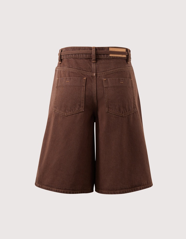 Ceres Life - Olive Belted Denim Short