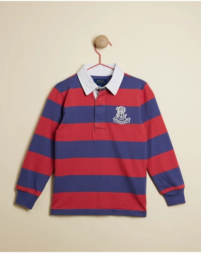 Polo Ralph Lauren - Striped Cotton Jersey Rugby Shirt - Kids