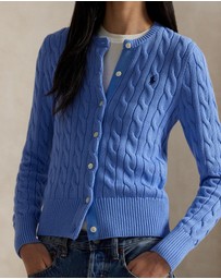 Polo Ralph Lauren - Cable-Knit Cotton Crewneck Cardigan - ICONIC EXCLUSIVE