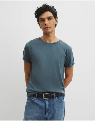 Country Road - Australian Cotton Longline Garment Dye T-shirt