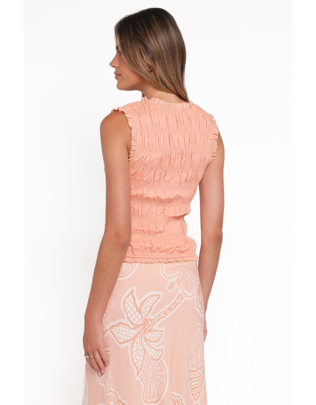 Petal & Pup - Xenia Smocked Top - Peach