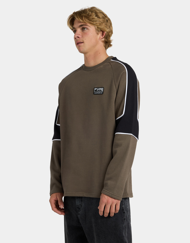 Quiksilver - Mens Lines Panel Crew Neck